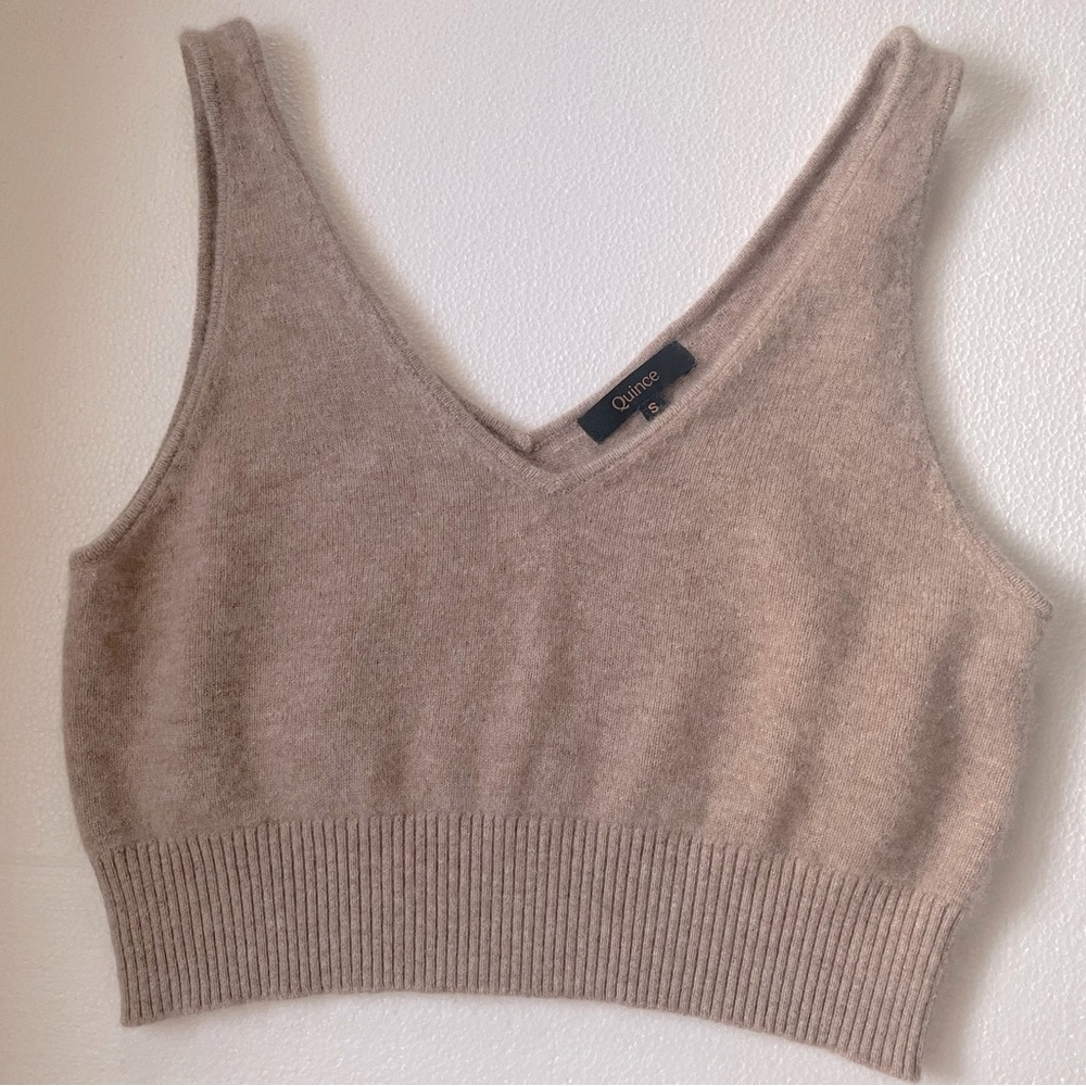 Quince Cashmere Tank / Bralette